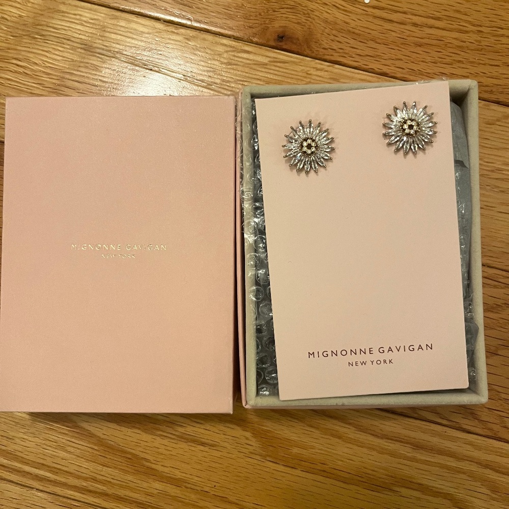 Mignonne Gavigan crystal madeleine stud earrings